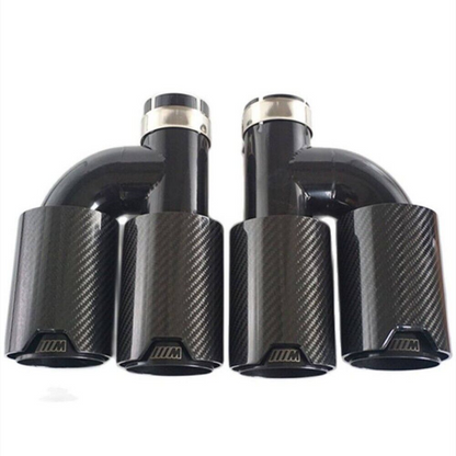 BMW Universal Y Type 2 Tips Exhaust Tips 60/63/66/70/73Mm