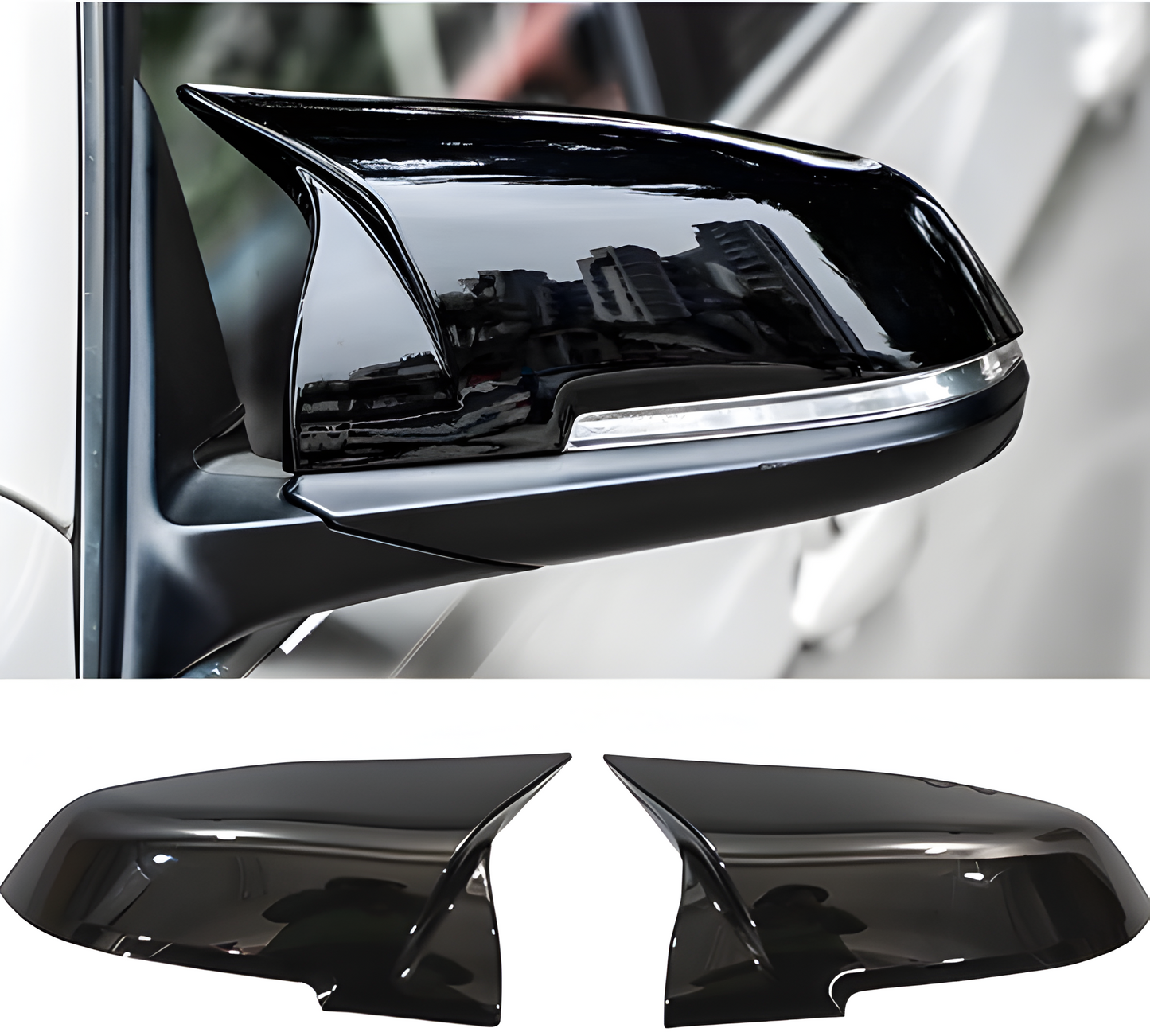 M Type Mirror Cover Set - BMW F20/F22/F23/F30/F32/F33/F36/E84 2012+