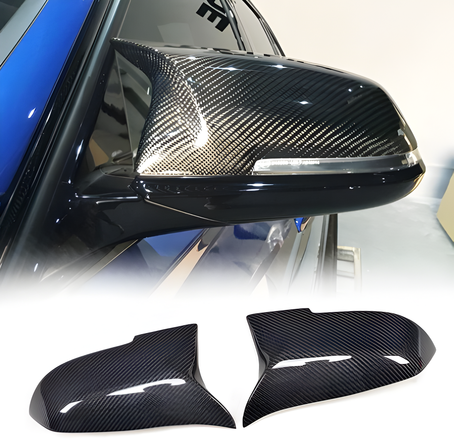 M4 Type Mirror Cover Set - BMW F20/F22/F23/F30/F32/F33/F36/E84 2012+