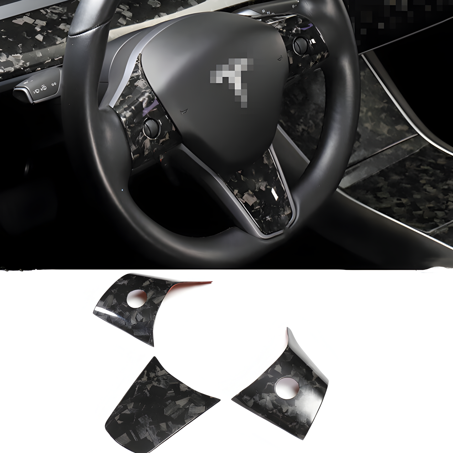 Steering Wheel Accents Set - Tesla Model 3 & Y