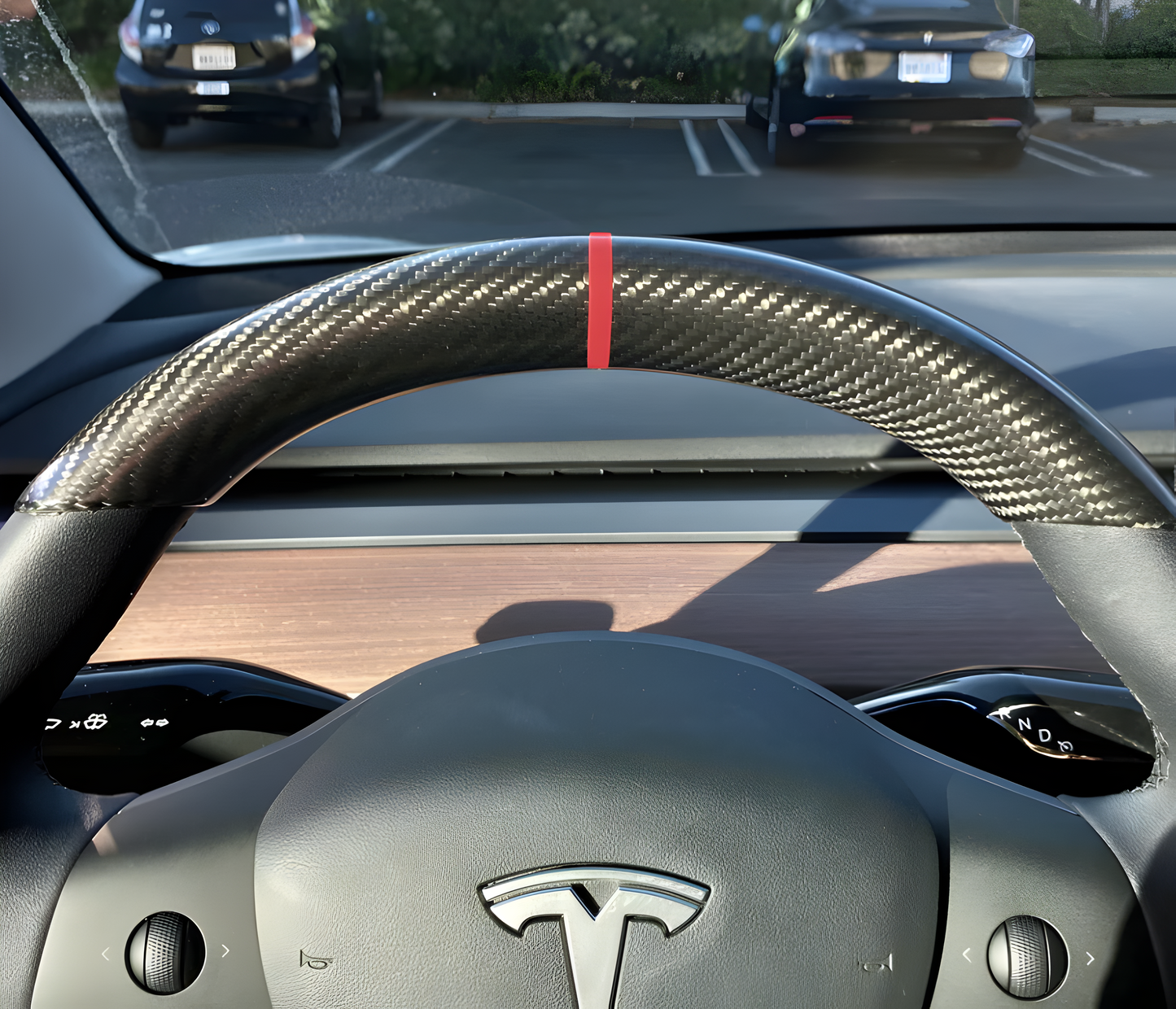 Steering Wheel Top Cap - Tesla Model 3 & Y