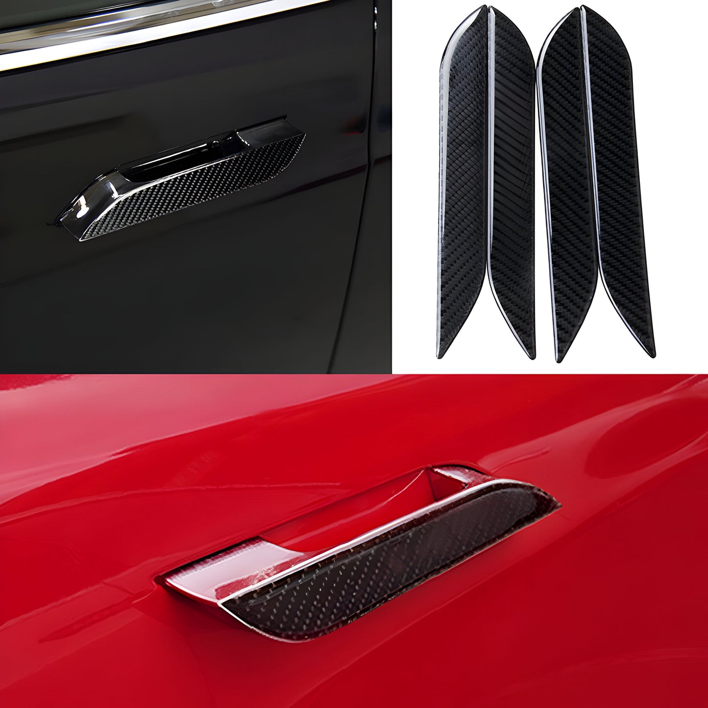 Door Handle Sticker 4 pcs - Tesla Model S/3/X/Y