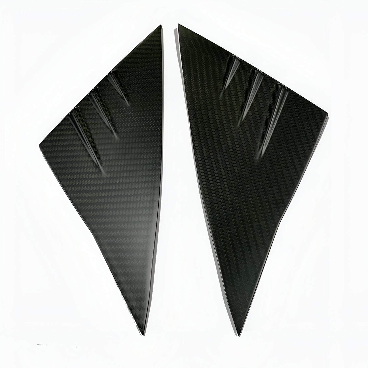 A Pilliar Triangle Decoration Trims 2 pcs - Tesla Model Y