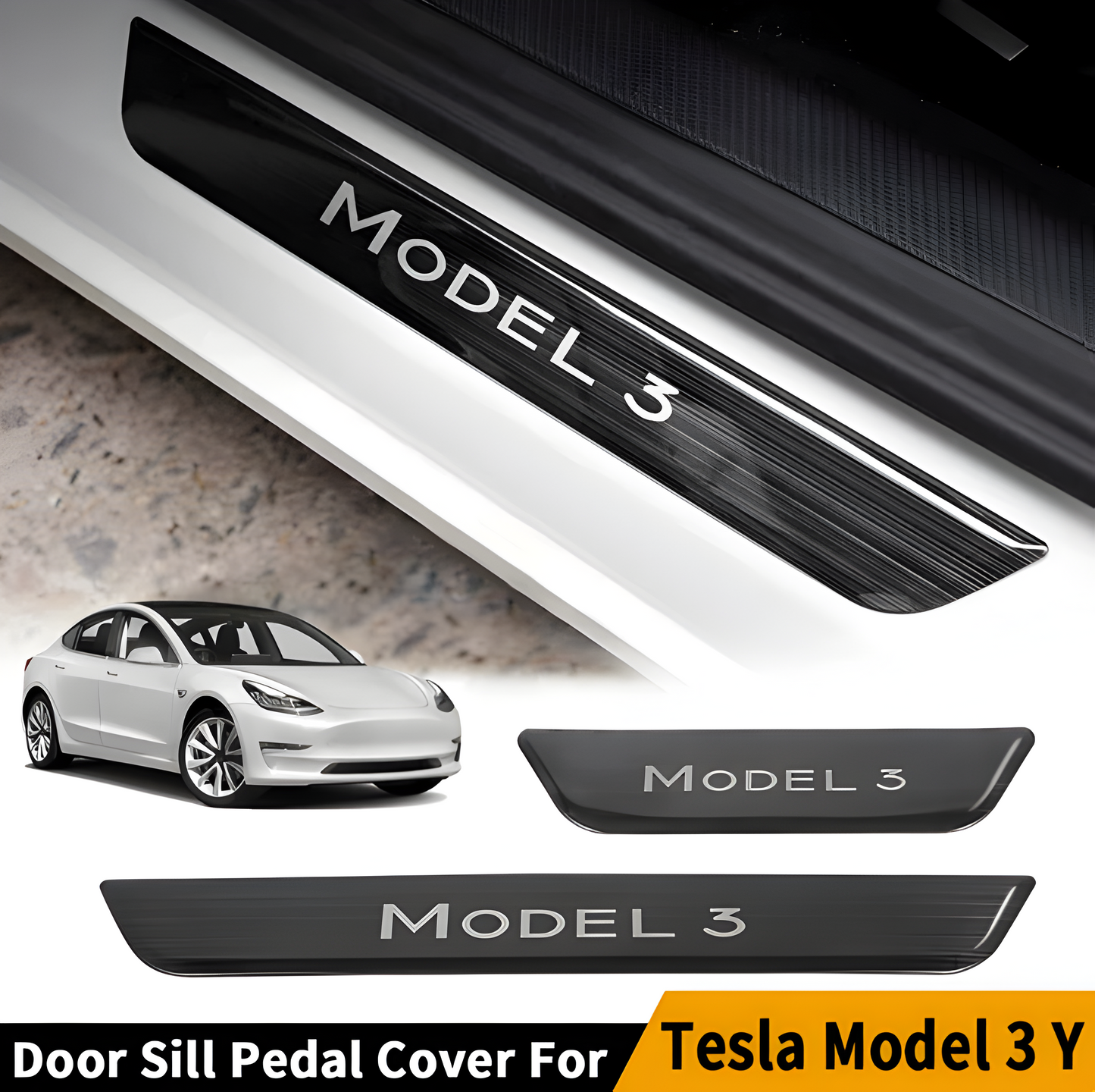 Door Sill Stickers - Tesla Model 3 & Y