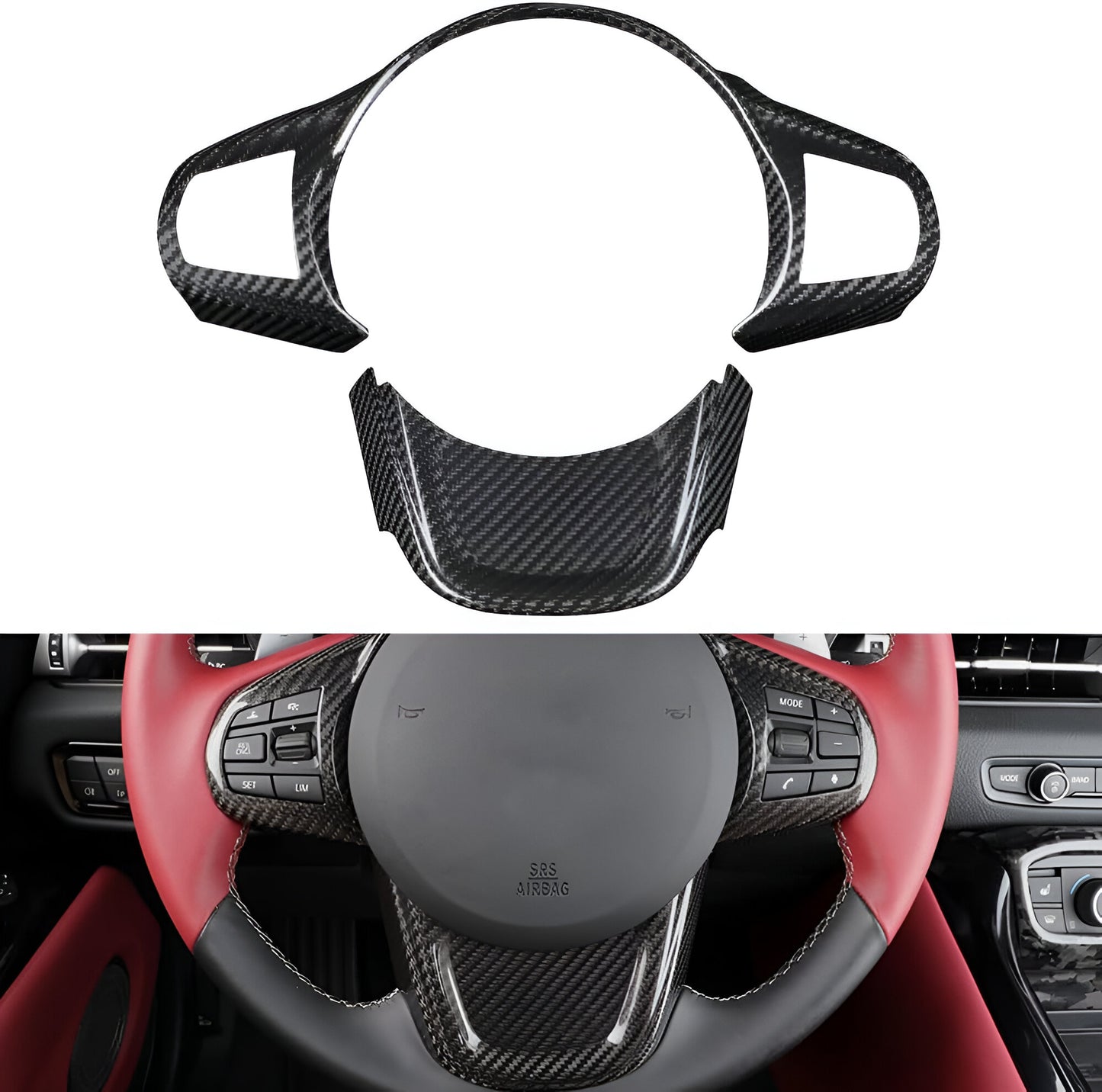 Steering Wheel Trims Set - Toyota Supra A90 2019+